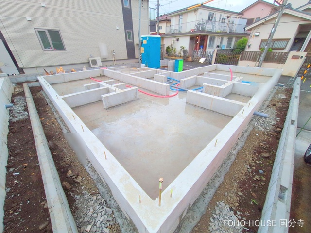 東京都国分寺市東元町1丁目の新築戸建て基礎写真 2025年7月14日撮影