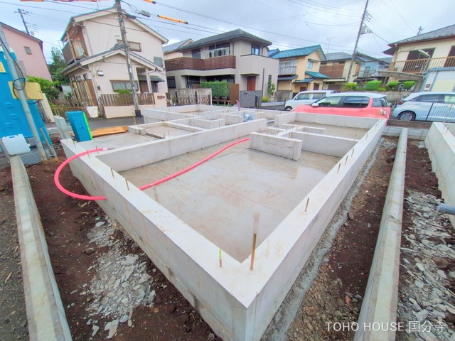 東京都国分寺市東元町1丁目の新築戸建て基礎写真 2025年7月14日撮影