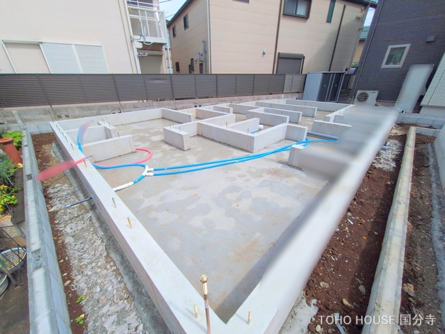東京都国分寺市東元町1丁目の新築戸建て基礎写真 2025年7月14日撮影