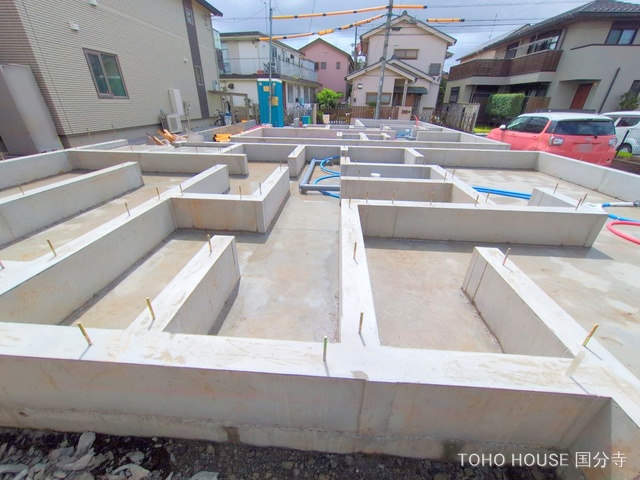 東京都国分寺市東元町1丁目の新築戸建て基礎写真 2025年7月14日撮影