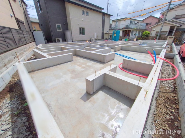 東京都国分寺市東元町1丁目の新築戸建て基礎写真 2025年7月14日撮影