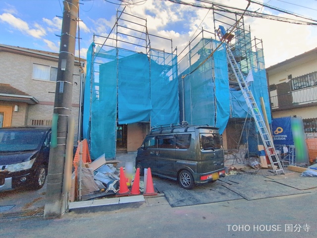 東京都府中市是政１丁目の新築戸建て上棟写真 2026年1月7日撮影