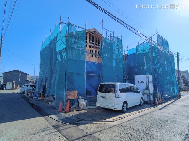 東京都府中市朝日町１丁目の新築戸建て上棟写真 2026年1月12日撮影