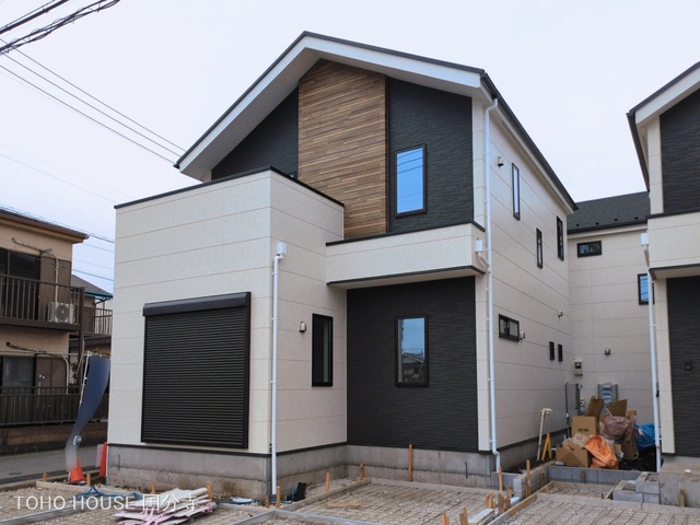 東京都府中市朝日町1丁目の新築戸建て外構写真 2026年3月1日撮影