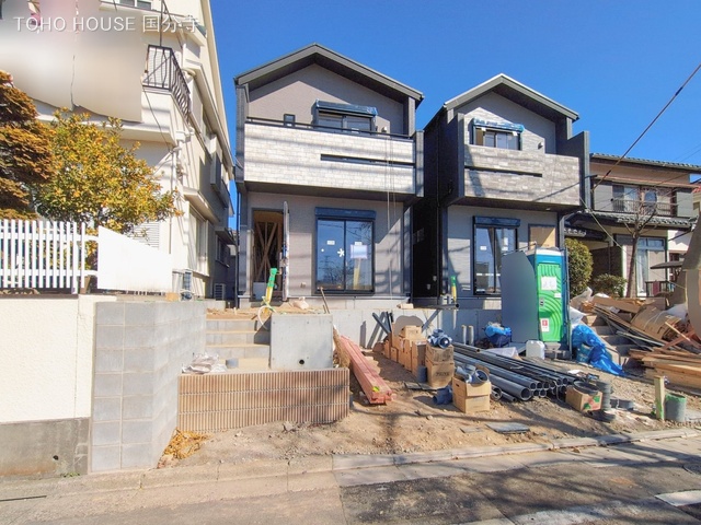 東京都府中市小柳町5丁目の新築戸建て外構写真 2026年2月18日撮影