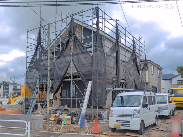 東京都府中市南町2丁目の新築戸建てシート写真 2026年6月28日撮影