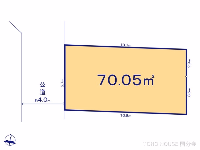 国分寺市本町4丁目（土地）02 区画図