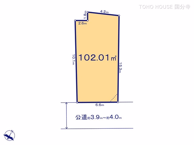 土地 国分寺市東戸倉5期 1号地 区画図