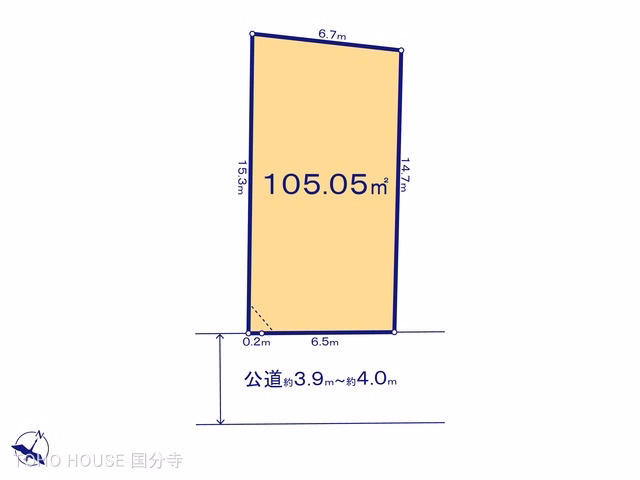土地 国分寺市東戸倉5期 2号地 区画図