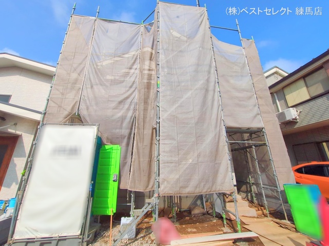 東京都練馬区三原台2丁目の新築戸建てシート写真 2025年9月9日撮影