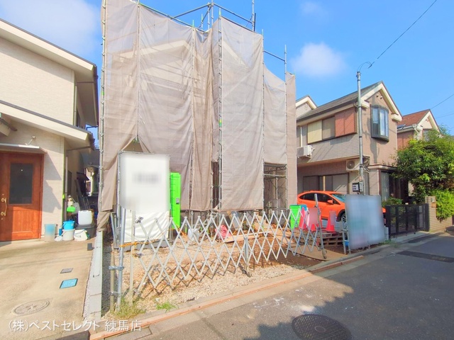 東京都練馬区三原台2丁目の新築戸建てシート写真 2025年9月9日撮影