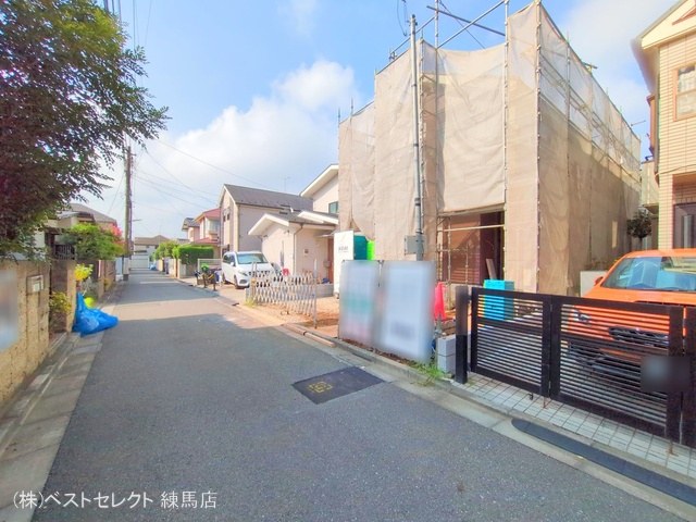 東京都練馬区三原台2丁目の新築戸建てシート写真 2025年9月9日撮影