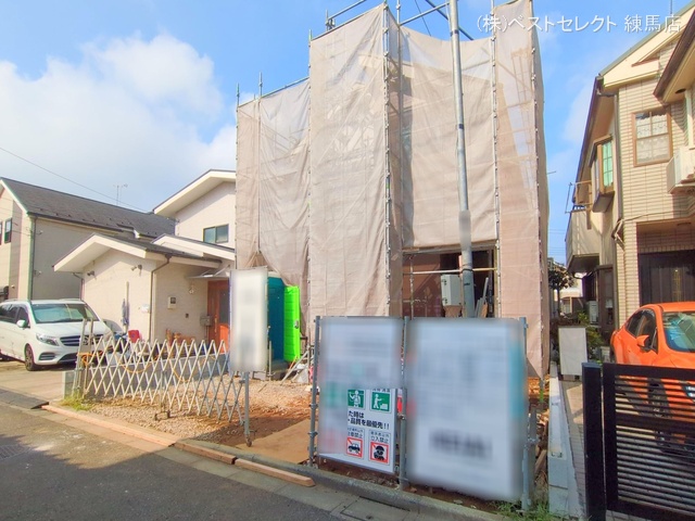 東京都練馬区三原台2丁目の新築戸建てシート写真 2025年9月9日撮影