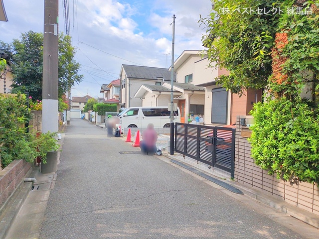 東京都練馬区三原台2丁目の新築戸建て外構写真 2025年9月29日撮影