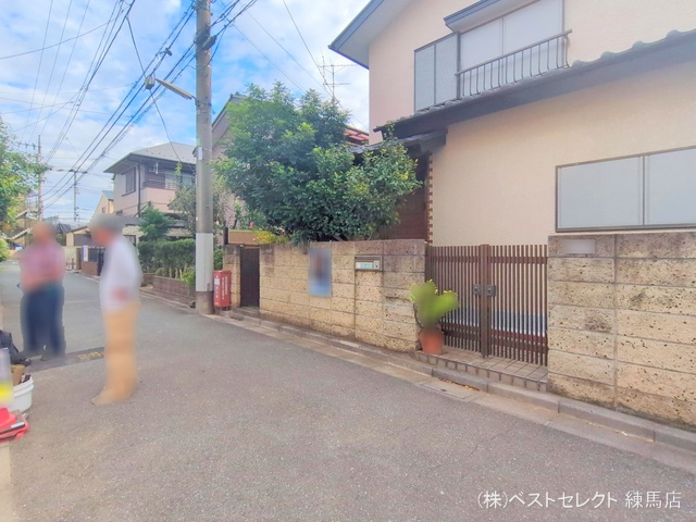 東京都練馬区三原台2丁目の新築戸建て外構写真 2025年9月29日撮影