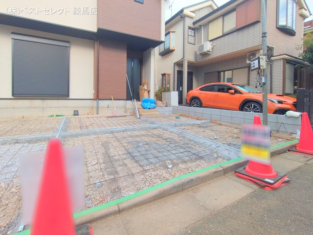 東京都練馬区三原台2丁目の新築戸建て外構写真 2025年9月29日撮影