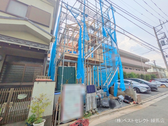 東京都練馬区西大泉４丁目の新築戸建て上棟写真 2025年8月5日撮影