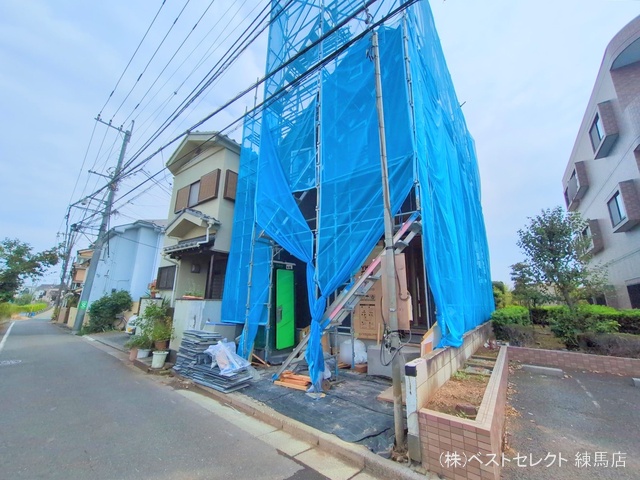 東京都練馬区西大泉４丁目の新築戸建てシート写真 2025年9月17日撮影