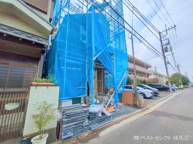 東京都練馬区西大泉４丁目の新築戸建てシート写真 2025年9月17日撮影