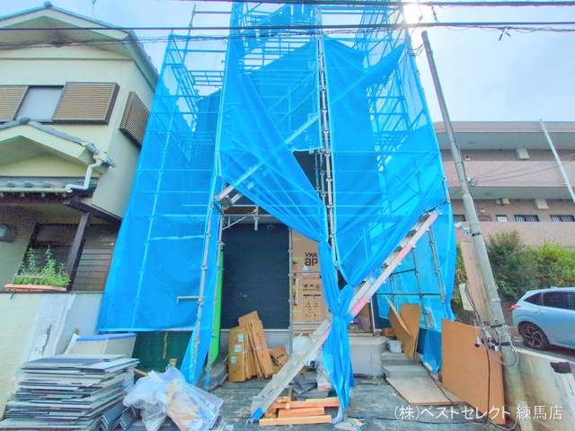 東京都練馬区西大泉４丁目の新築戸建てシート写真 2025年9月17日撮影