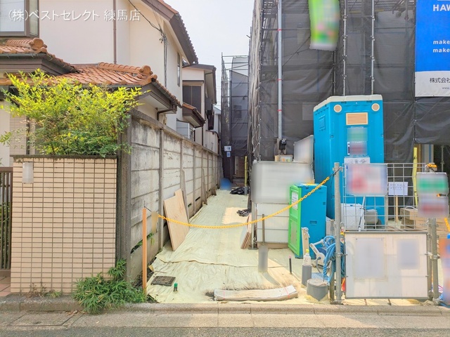 東京都練馬区東大泉7丁目の新築戸建てシート写真 2025年7月6日撮影