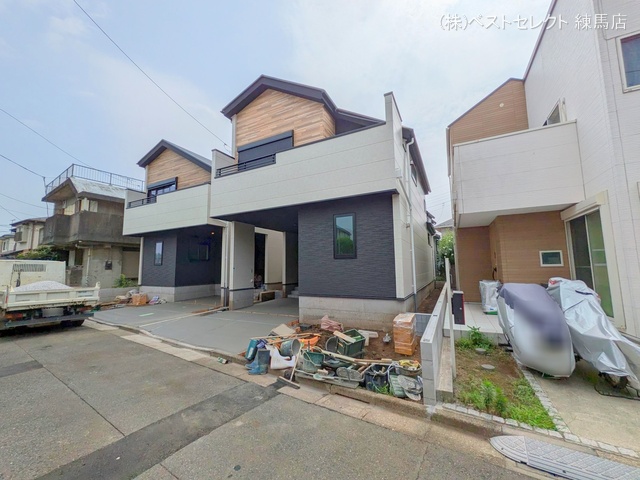 東京都練馬区関町北5丁目の新築戸建て外構写真 2025年7月6日撮影