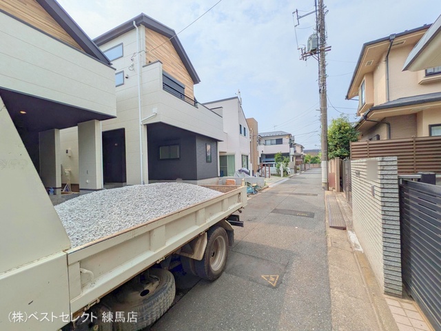 東京都練馬区関町北5丁目の新築戸建て外構写真 2025年7月6日撮影