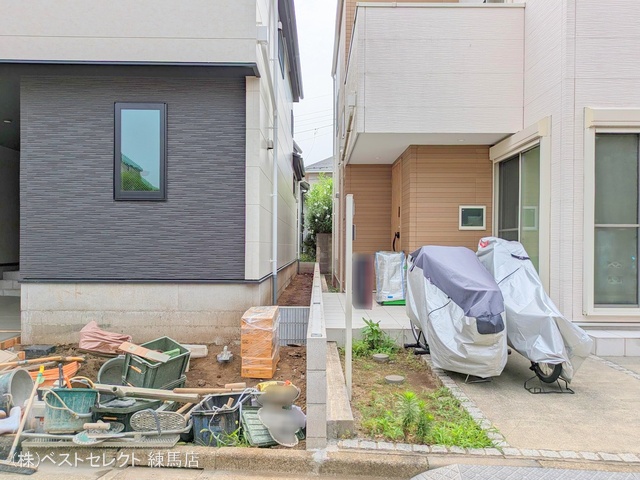 東京都練馬区関町北5丁目の新築戸建て外構写真 2025年7月6日撮影