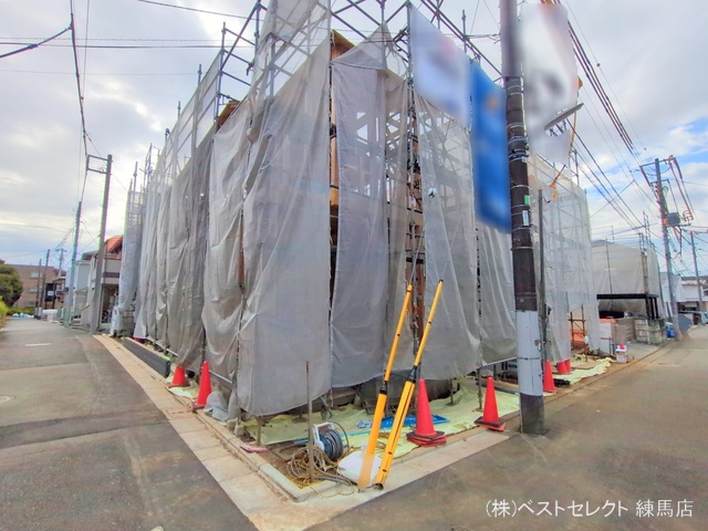 東京都練馬区下石神井５丁目-新築戸建ての上棟写真