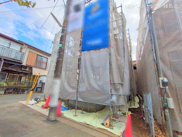 東京都練馬区下石神井５丁目の新築戸建て上棟写真 2025年9月29日撮影