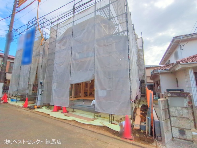 東京都練馬区下石神井５丁目-新築戸建ての上棟写真