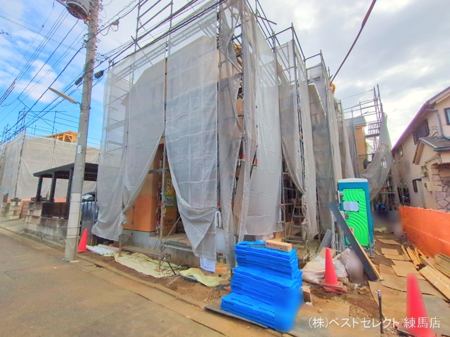 東京都練馬区下石神井５丁目-新築戸建ての上棟写真