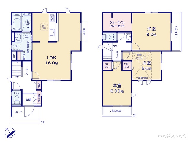 東京都調布市深大寺東町4丁目の新築戸建て 3LDK間取図 ※図面と異なる場合は現況を優先