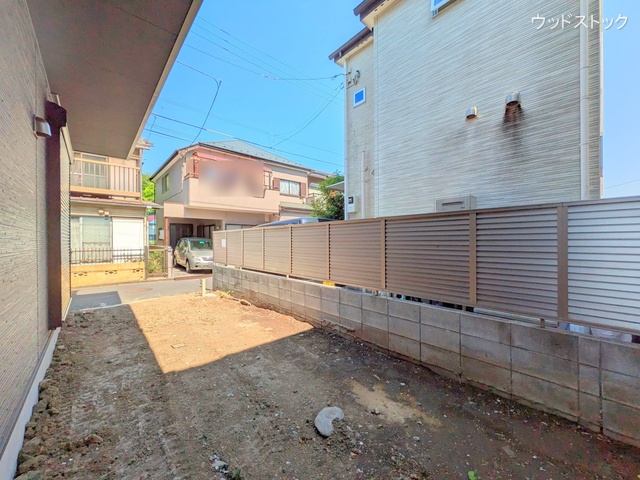 東京都調布市入間町2丁目の新築戸建て外構写真 2025年4月29日撮影