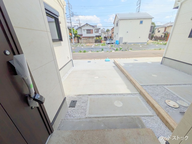 東京都三鷹市大沢５丁目の新築戸建て外構写真 2025年4月21日撮影