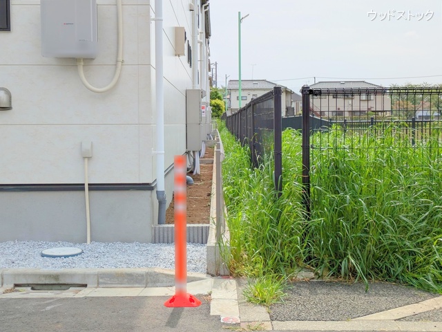 東京都三鷹市大沢５丁目の新築戸建て外構写真 2025年4月21日撮影