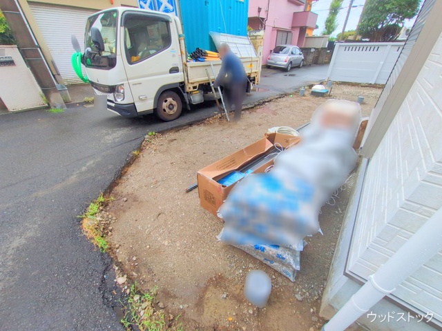 東京都調布市上石原１丁目の新築戸建て外構写真 2025年7月15日撮影