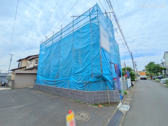 東京都三鷹市井口４丁目の新築戸建てシート写真 2025年6月11日撮影