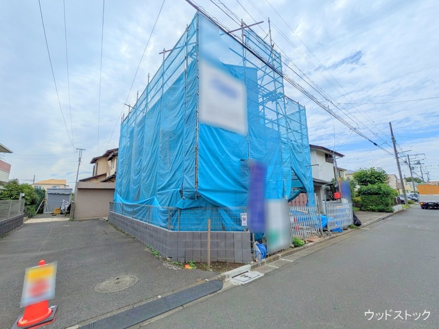 東京都三鷹市井口４丁目の新築戸建てシート写真 2025年6月11日撮影