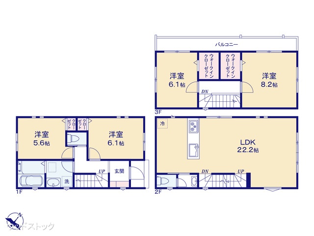 東京都三鷹市牟礼6丁目の新築戸建て 4LDK間取図 ※図面と異なる場合は現況を優先