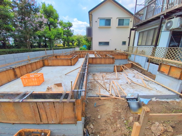 東京都調布市染地１丁目の新築戸建て基礎写真 2025年7月28日撮影