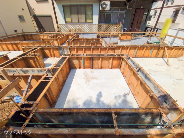 東京都調布市染地１丁目の新築戸建て基礎写真 2025年7月28日撮影