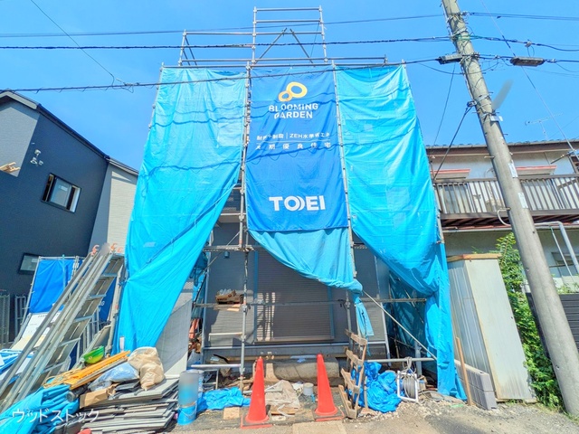 東京都調布市入間町1丁目の新築戸建てシート写真 2025年9月7日撮影