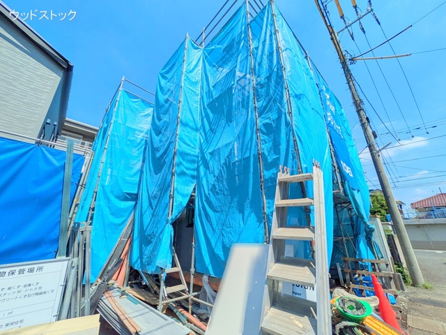 東京都調布市入間町1丁目の新築戸建てシート写真 2025年9月7日撮影