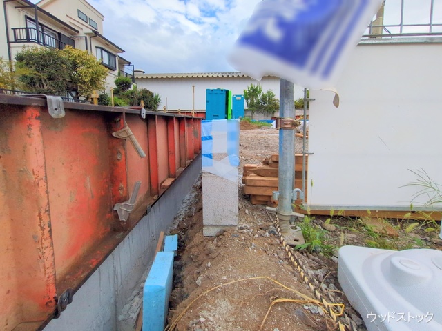 東京都三鷹市上連雀9丁目の新築戸建て基礎写真 2025年10月5日撮影