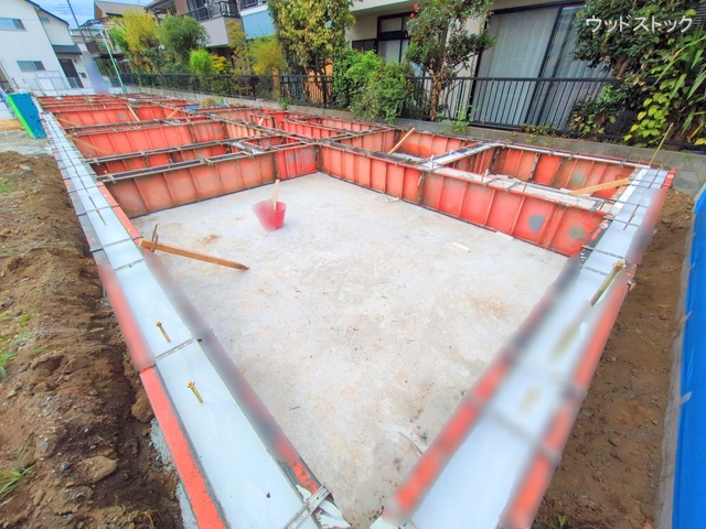 東京都三鷹市上連雀9丁目の新築戸建て基礎写真 2025年10月5日撮影