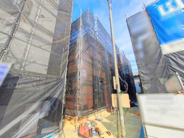 東京都三鷹市上連雀9丁目の新築戸建て上棟写真 2025年11月3日撮影