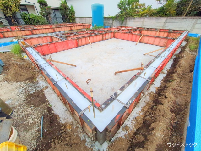 東京都三鷹市上連雀9丁目の新築戸建て基礎写真 2025年10月5日撮影