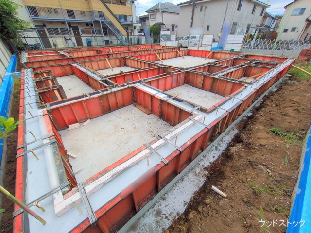 東京都三鷹市上連雀9丁目の新築戸建て基礎写真 2025年10月5日撮影