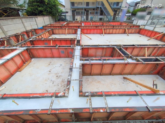 東京都三鷹市上連雀9丁目の新築戸建て基礎写真 2025年10月5日撮影